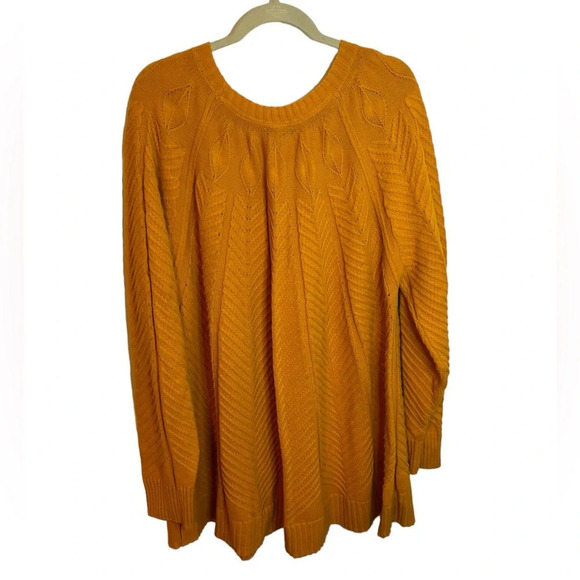 JASON WU WOMENS PLUS CABLE KNIT SWEATER - Picture 2 of 4